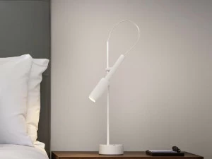 PANZERI Регулируемая светодиодная настольная лампа из алюминия Tubino