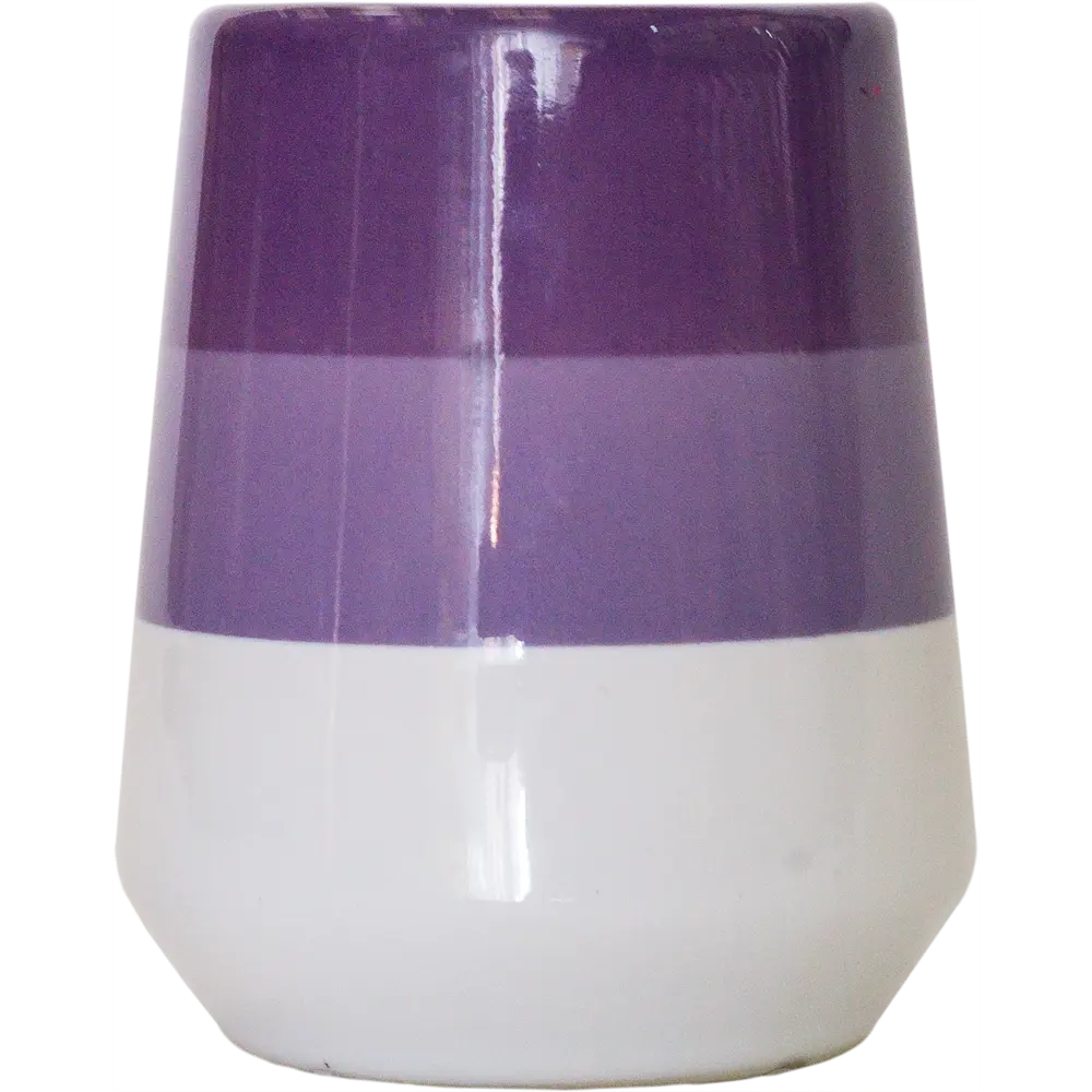 Стакан для зубных щёток «Trait» керамика цвет фиолетовый VERRAN STLM-2086404 - Вид №1