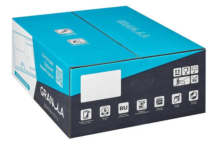 6501, АРКТИК (БЕЛЫЙ), кухонная мойка, кварц GRANULA 6501-ST171 - Вид №2