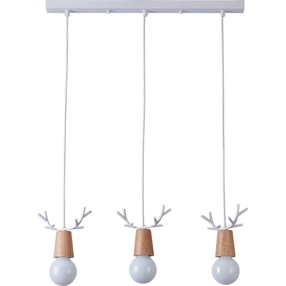 Светильник подвесной Lamplandia Antler White L1476, 1 лампа, 9 м², цвет белый STLM-2188946 - Вид №1