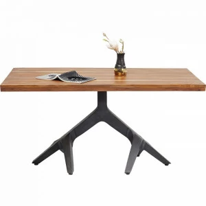 Обеденный стол деревянный с металлическим основанием 180 см Roots KARE ROOTS 323098 Коричневый
