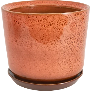 Горшок цветочный Gonchar Лира №2 Люкс ø23 h21 v5 л керамика оранжевый