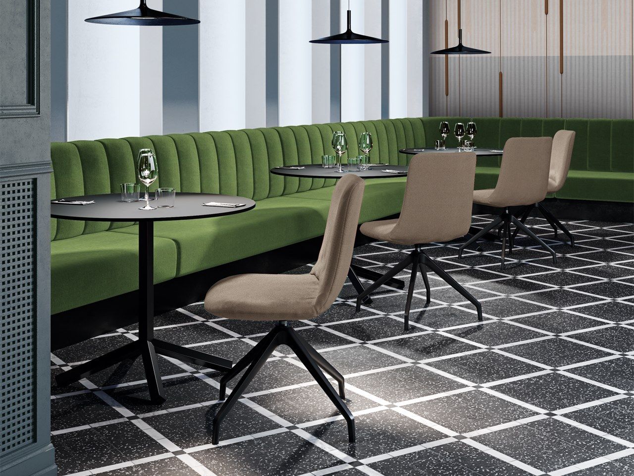 Мягкий тканевый операционный стул на насесте FREZZA цветок лотоса ARCH-00148925 - Вид №5