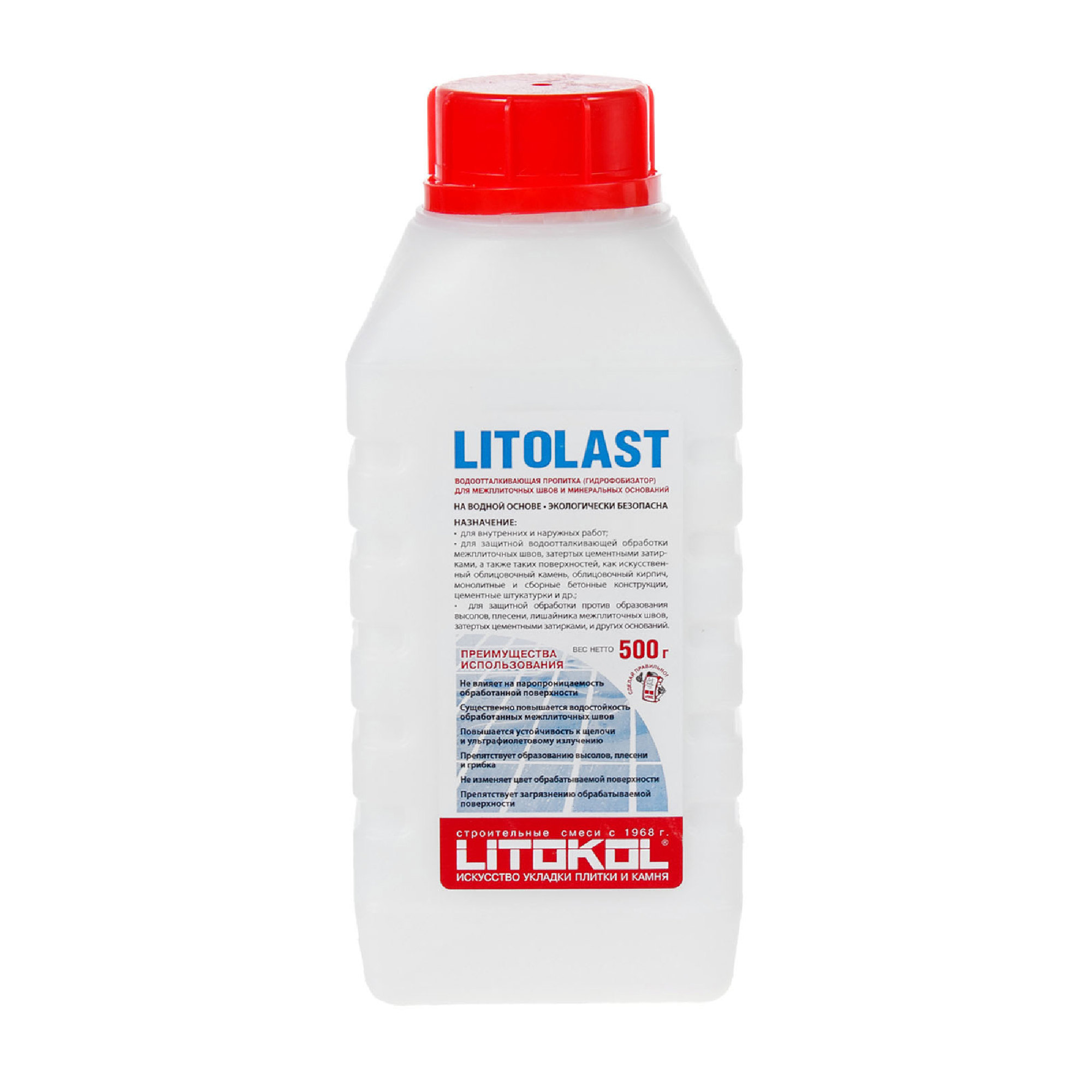 11943370 Водоотталкивающая пропитка для швов Litolast 0.5 кг STLM-0001617 LITOKOL