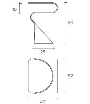 Стеклянный журнальный столик FIAM ITALIA TOKI ARCH-00070660 - Вид №4
