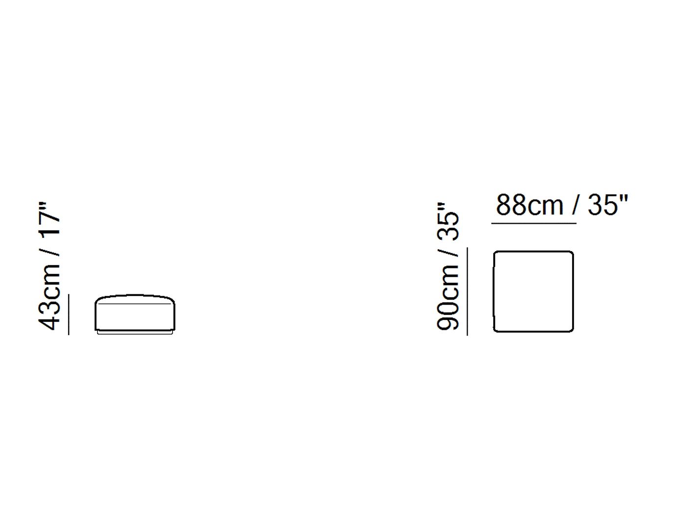 Ткань пуф Natuzzi Italia Icon ARCH-00043200 - Вид №2