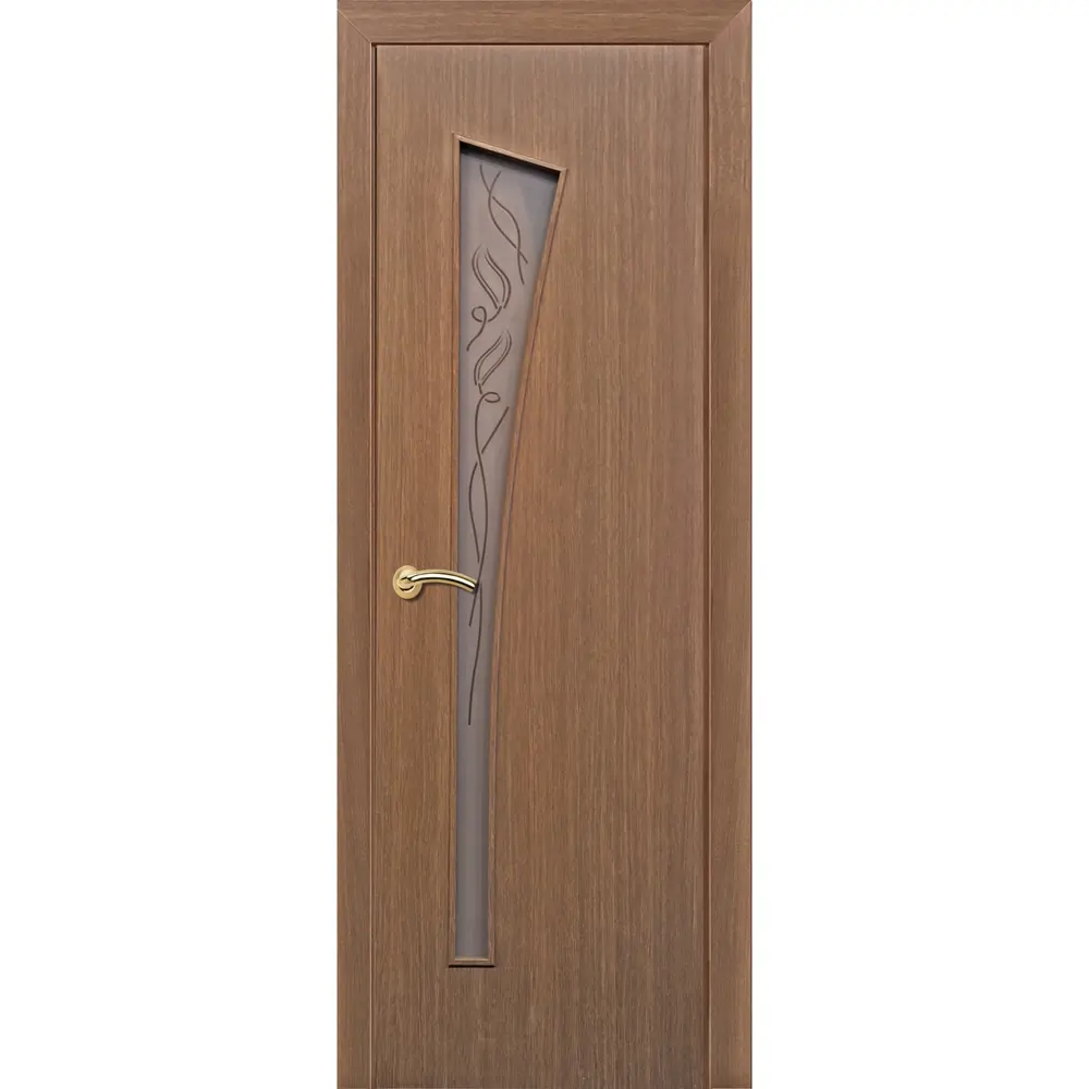 Дверь межкомнатная остеклённая Belleza 60x200 см, ламинация, цвет дуб 18088258 STLM-2191676 Santreyd 