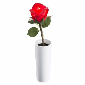 Настольная лампа декоративная Роза с малым бутоном Globo Orphelia 28025 GLOBO РОЗА, ФЛОРИСТИКА 275029 Белый;красный;яркие