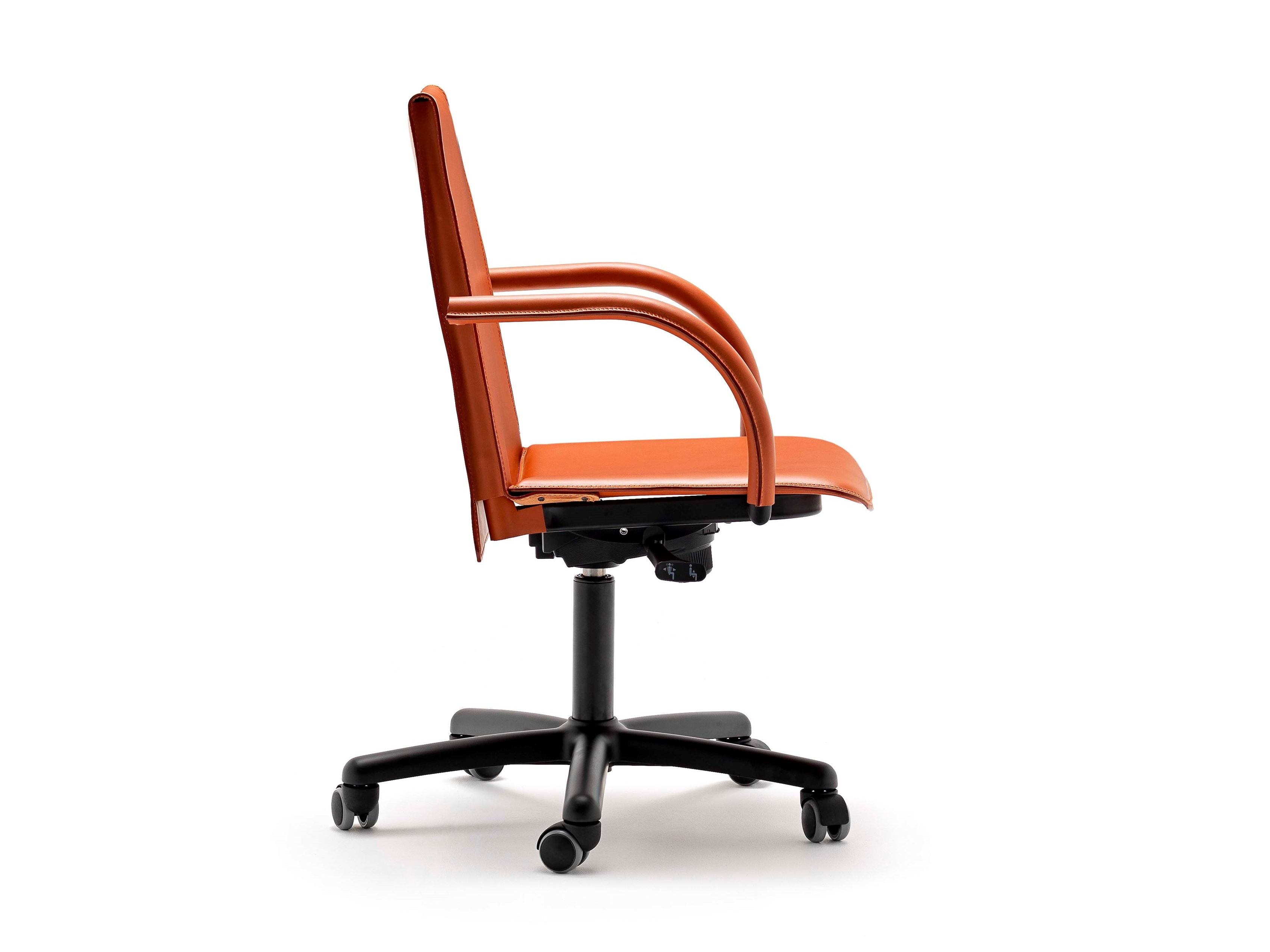 5-спицевое кожаное вращающееся офисное кресло Fasem Relaix ARCH-00011680 - Вид №1