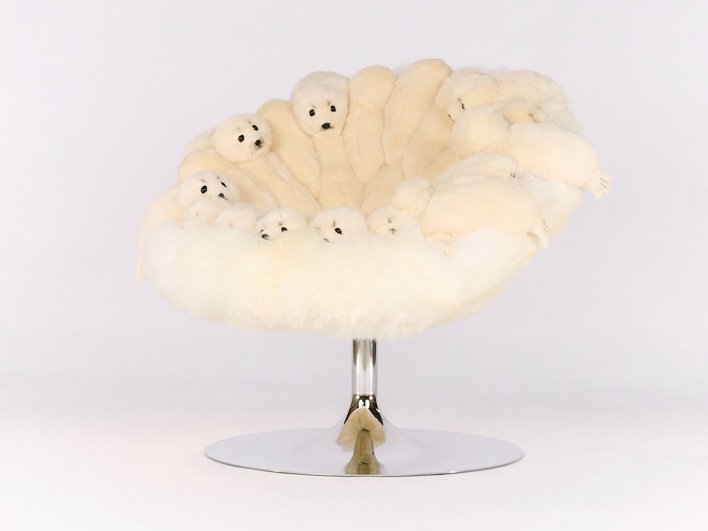 Стул из полиэстера APCOLLECTION White love ARCH-00049613