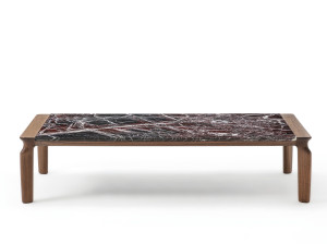 Прямоугольный мраморный журнальный столик