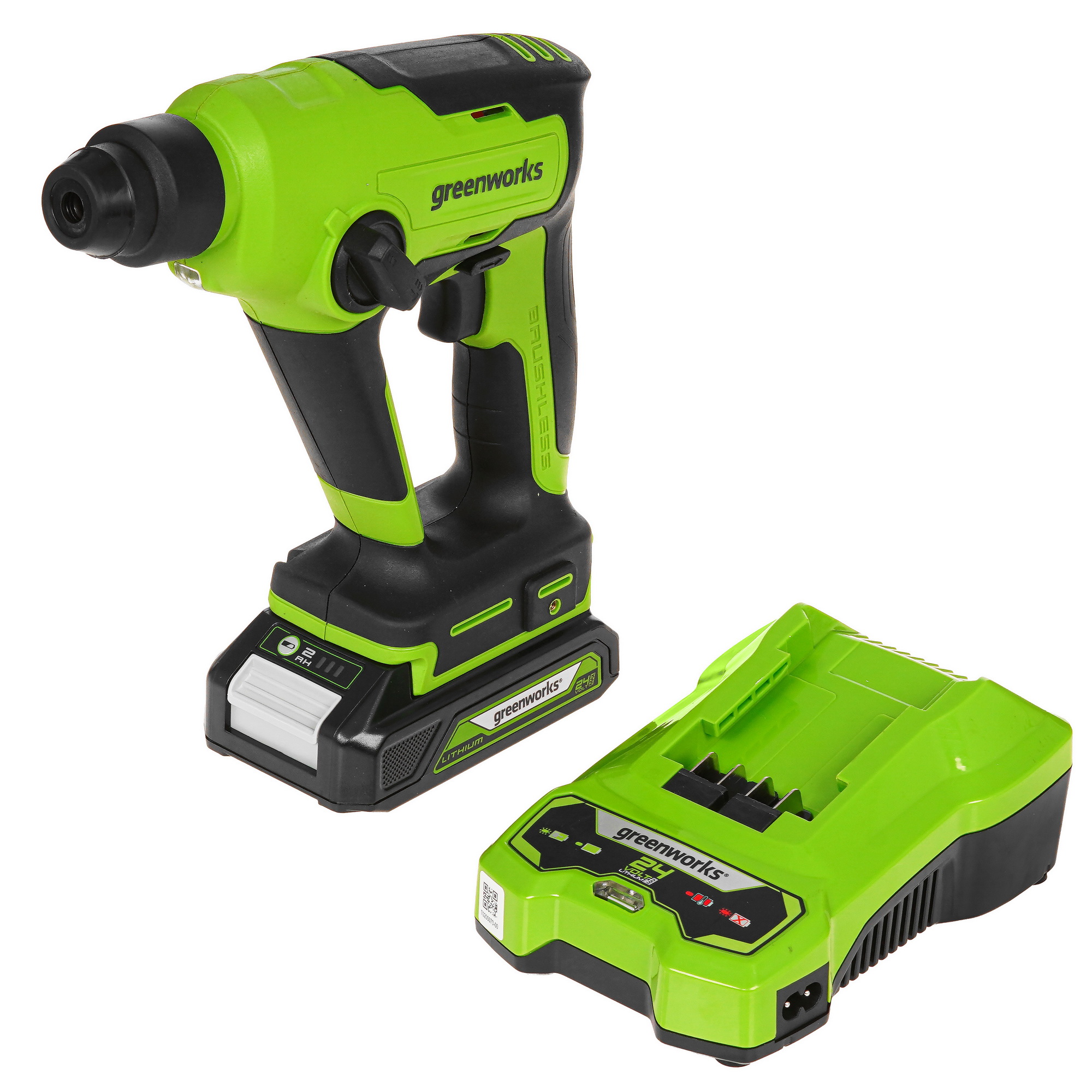 Перфоратор GreenWorks GD24SDS1K2 24V 9089793 STDN-0027333 - Вид №1