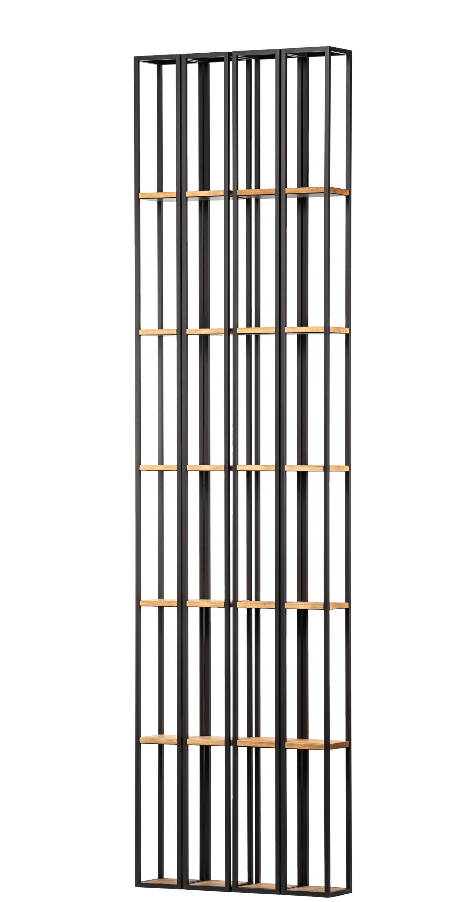 Стальная и деревянная настенная винная стойка Canel Fucina Design BIBLIO ARCH-00002980 - Вид №5