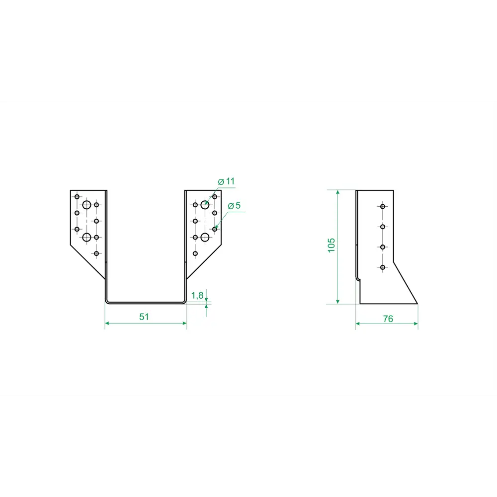 Santreyd Опора балки раскрытая для деревянных конструкций 84857897 STLM-0056293 - Вид №2