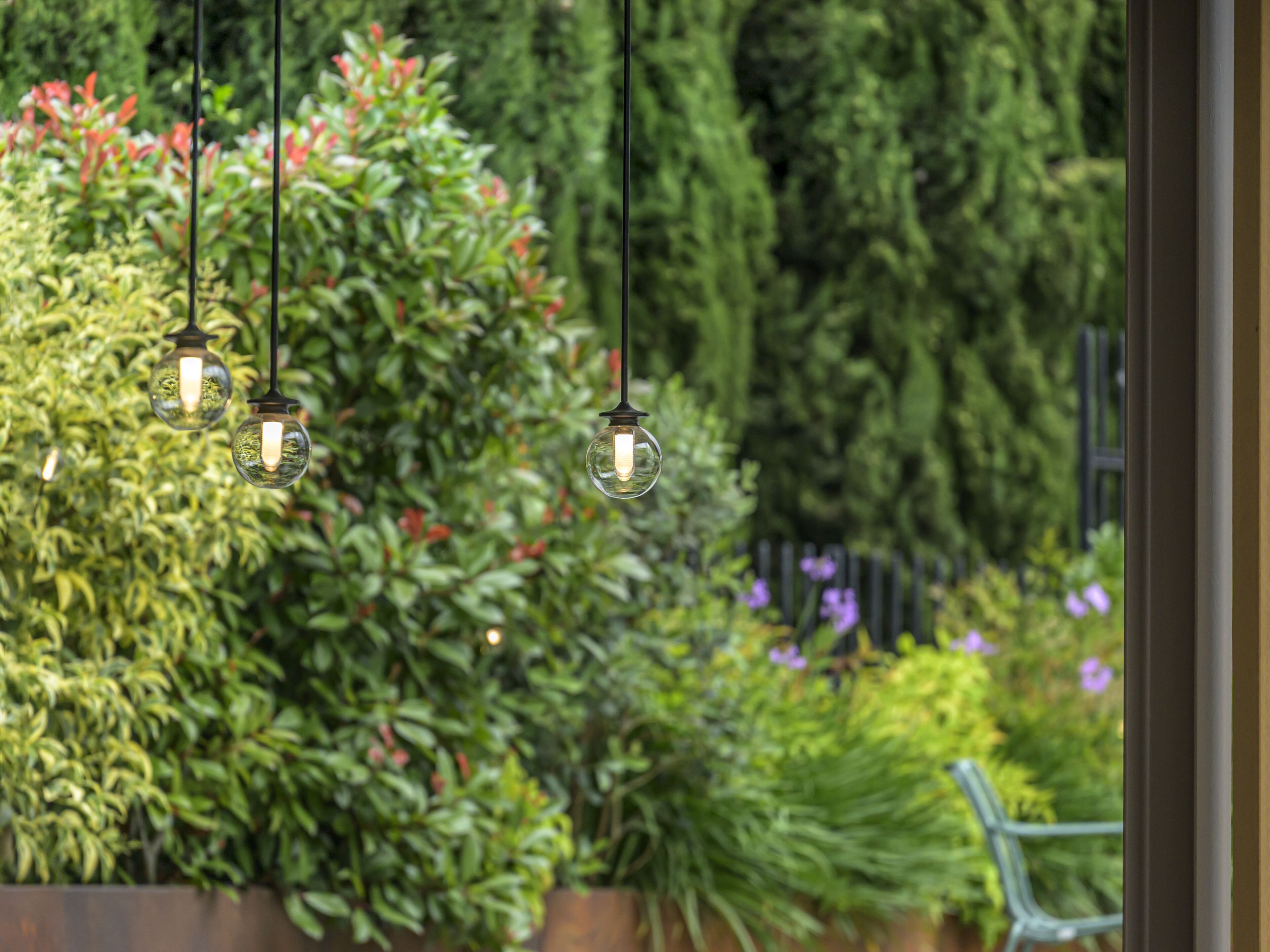 Стеклянный светодиодный открытый подвесной светильник Platek Balina ARCH-00096442 - Вид №2