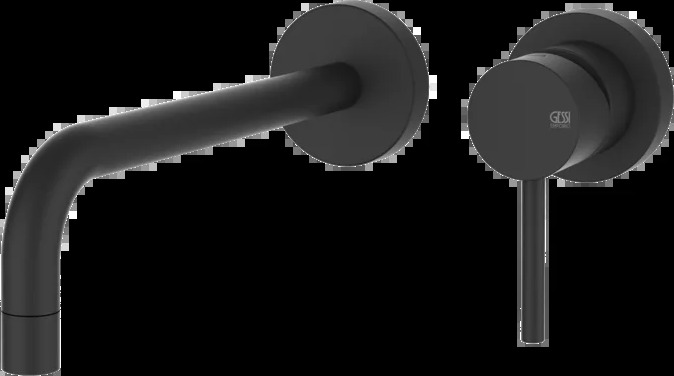 Смеситель для умывальника 44825 299 Gessi Via tortona МАТОВО-ЧЕРНЫЙ