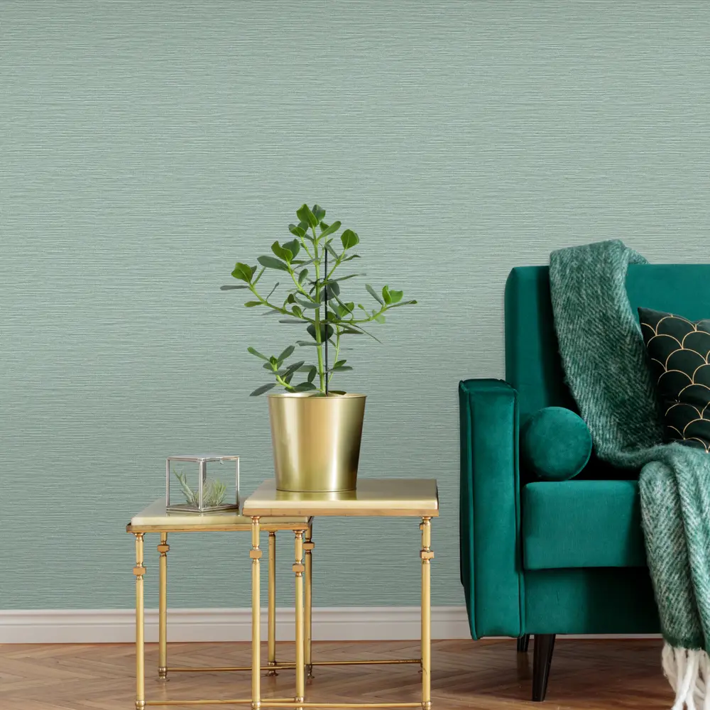 Обои флизелиновые Ornamy Hanna зелёные 1.06 м 8008-04 STLM-2041865 - Вид №2