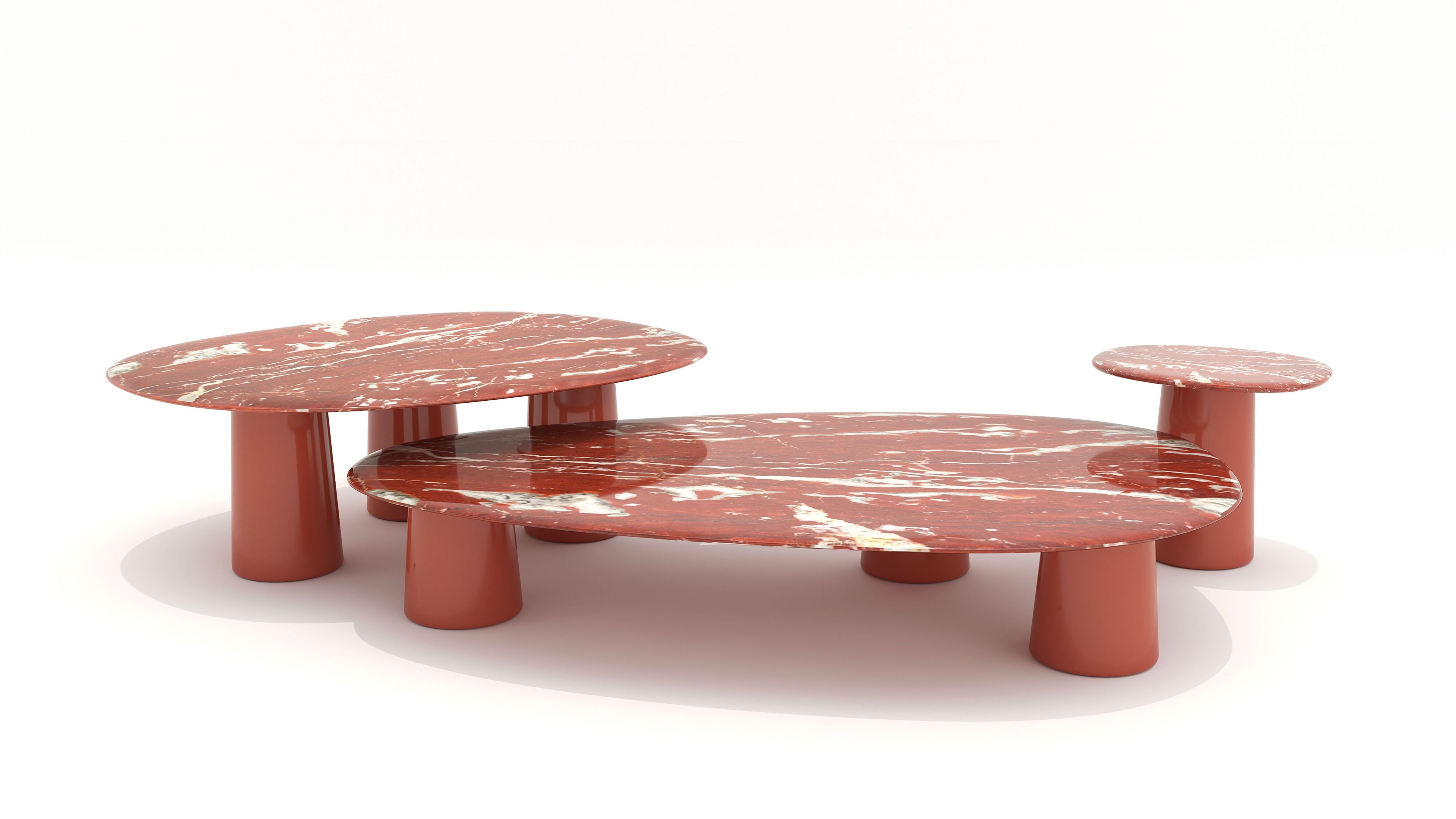 Журнальный столик с мраморной столешницей Ethimo Boldini ARCH-00028684 - Вид №2