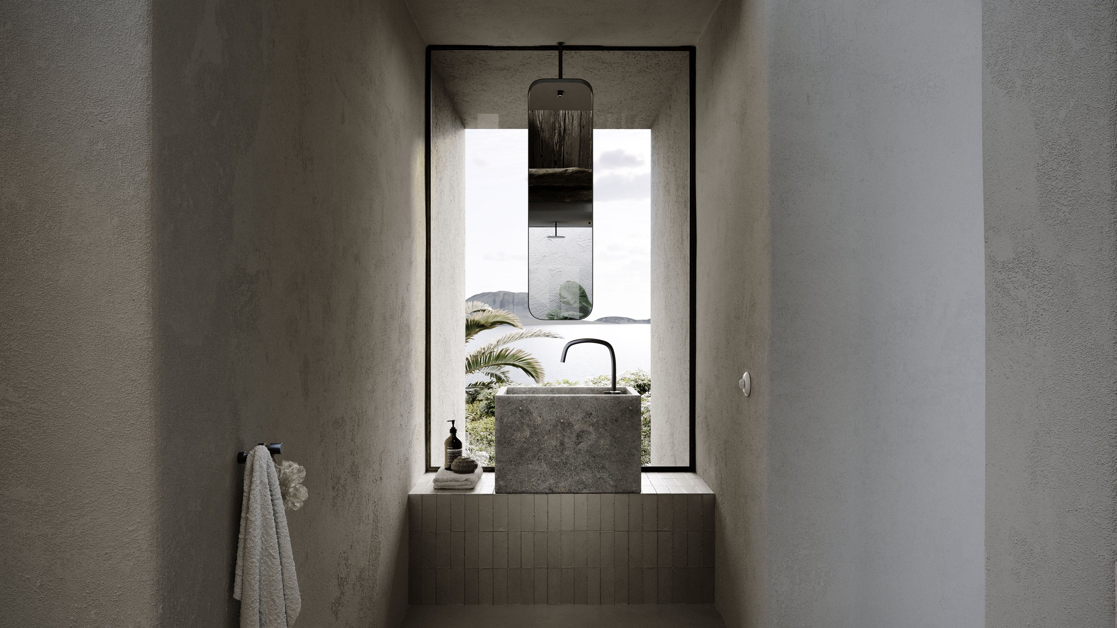 Одиночный подвесной умывальник из натурального камня COCOON Piet Boon ARCH-00052049 - Вид №13