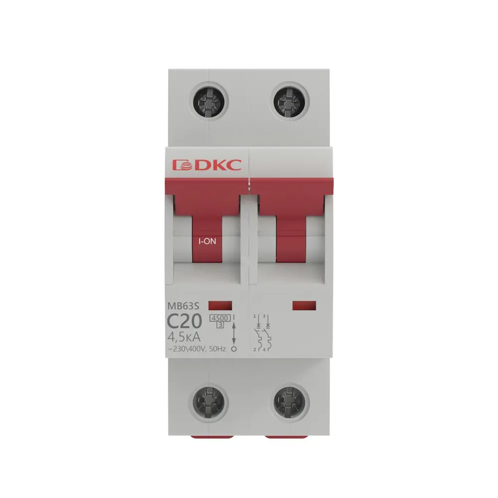 Автоматический выключатель DKC Yon 2P C20 А 4.5 кА STLM-2162131 - Вид №1