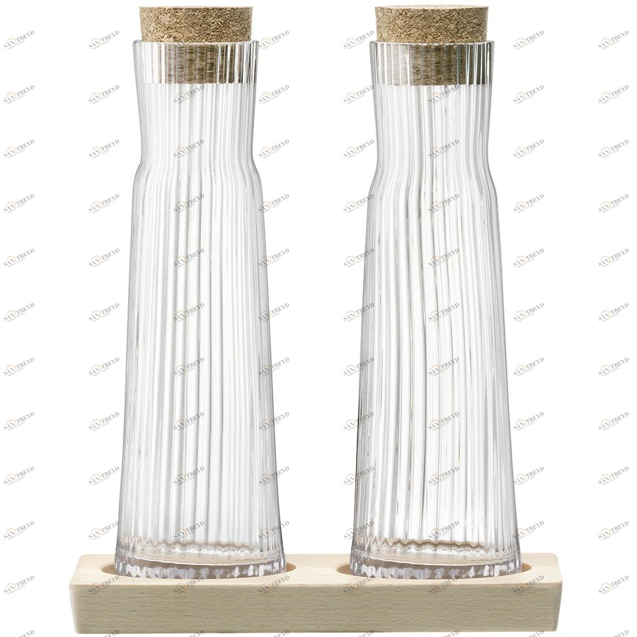 Бутылки стеклянные для масла и уксуса прозрачные 200 мл Gio Line LSA INTERNATIONAL ДИЗАЙНЕРСКИЕ 00-3894774 Прозрачный 