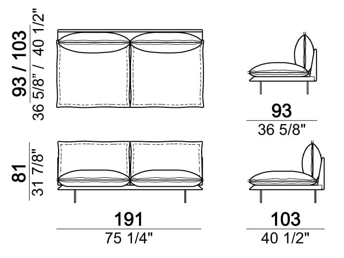 Кожаный модульный диван Arketipo Auto-Reverse ARCH-00031284 - Вид №4