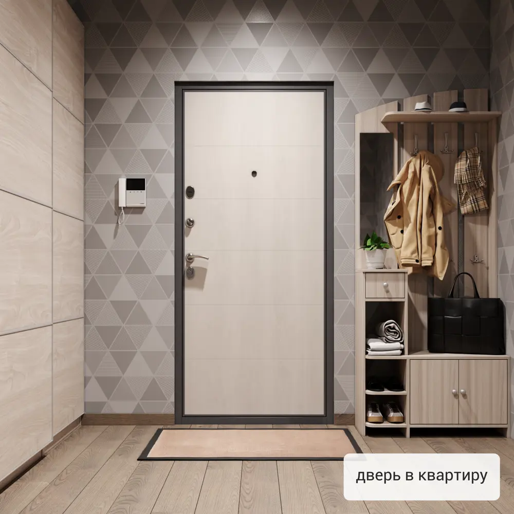 Дверь входная металлическая Берн 86x205 см левая цвет белое дерево TOREX STLM-2055351 - Вид №15