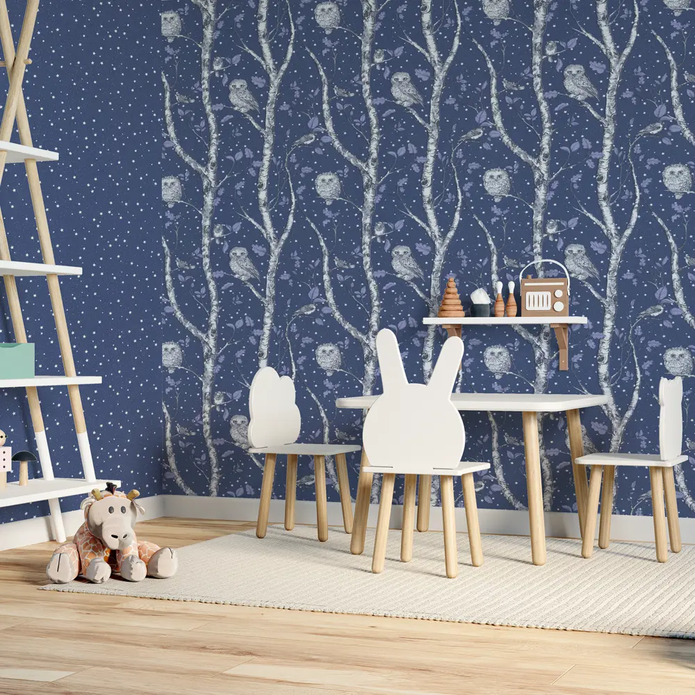 Обои флизелиновые Home Color Wonderful синие 1.06 м HC71534-56 светящиеся в темноте STLM-2098858 - Вид №6