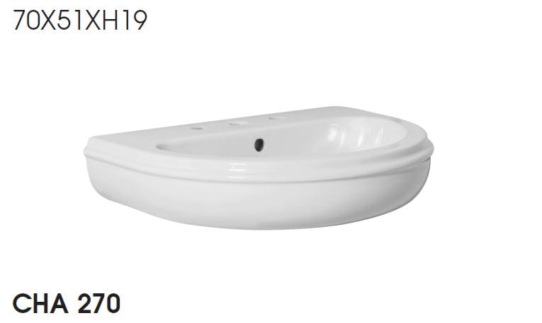 Керамическая подвесная раковина Azzurra Ceramica CHARME ARCH-00024958 - Вид №1