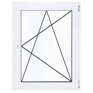 Пластиковое окно ПВХ Deceuninck одностворчатое 1000x700 мм (ВхШ) двухкамерный стеклопакет белый (с двух сторон)