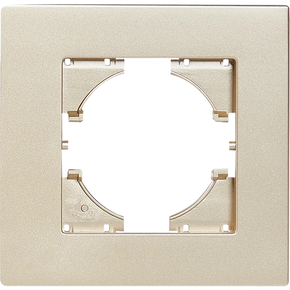 Рамка для розеток и выключателей Gusi Electric City 1 пост цвет шампань Ugra STLM-2120639
