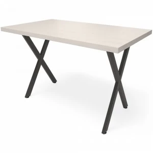 Обеденный стол прямоугольный беленый дуб 120 см "Лофт" Х db MILLWOOD RAW 134418 Белый