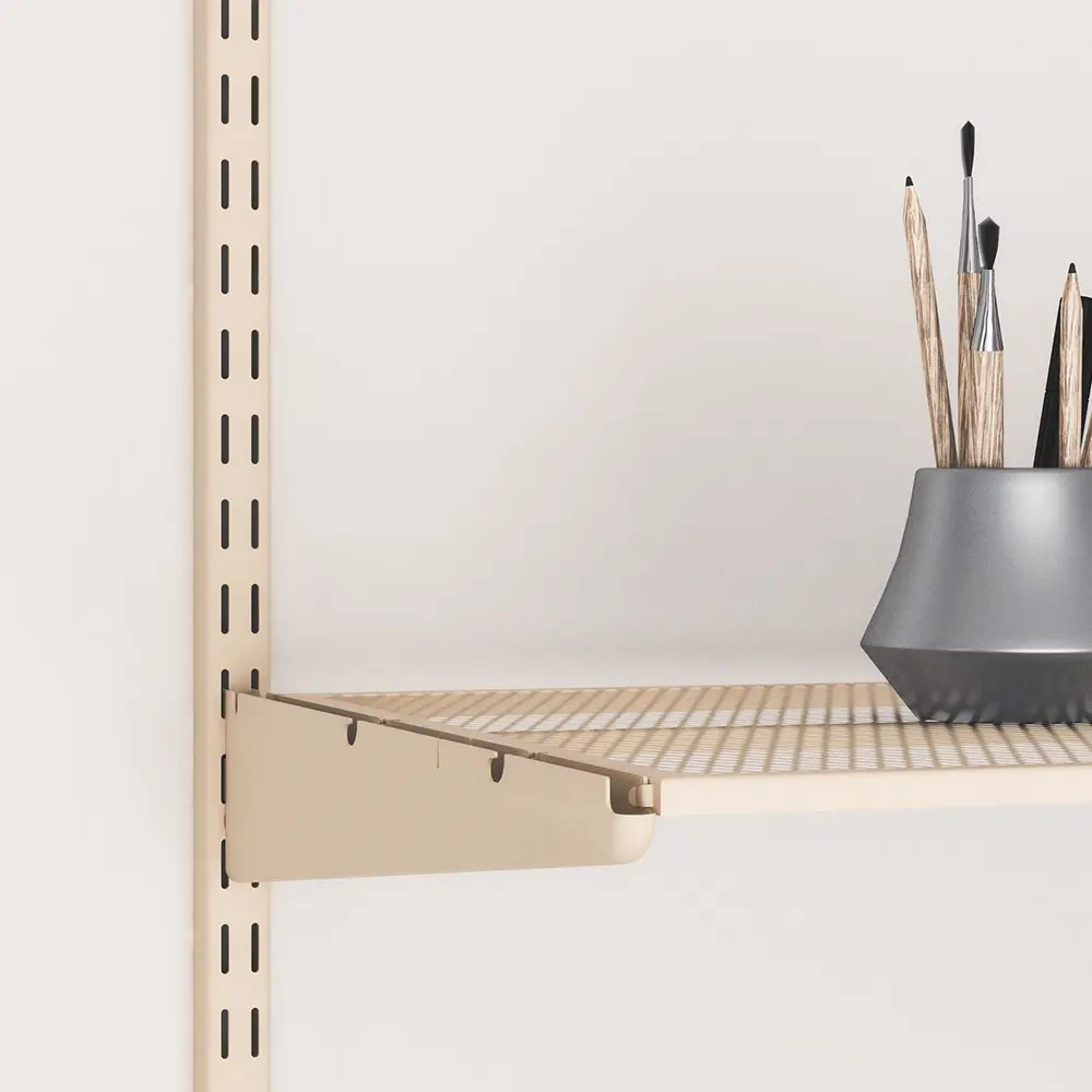 LARVIJ Настенная полка-сетка 89×42 см в цвете магнолия 84804224 STLM-1096870 - Вид №1