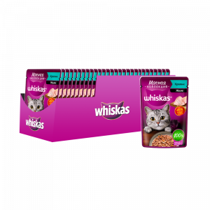 ПР0059383*28 Корм для кошек Meaty кролик пауч 75г (упаковка - 28 шт) WHISKAS