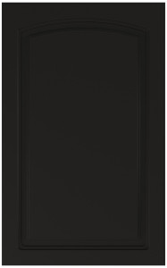 Фасады для кухни Классика Фрезеровка «Арка+» Черный грифельный №300