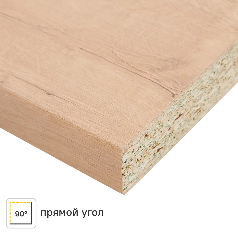 Столешница Delinia Бунратти 240x3.8x60 См ЛДСП Цвет Бежевый ДСП Прямой угол STLM-2124760
