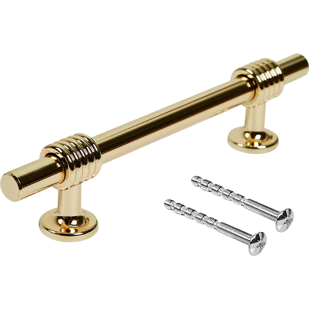 Мебельная ручка-рейлинг матовое золото 96 мм EDSON STLM-2057158 - Вид №2