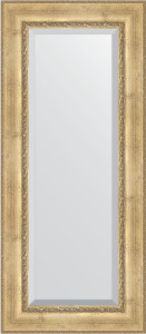 BY 3532 Зеркало с фацетом в багетной раме - состаренное серебро с орнаментом 120 mm EVOFORM Exclusive