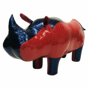 Пуф "Носорог ЦСК" красный с синим EUROSON ЖИВОТНЫЕ 131595 Красный;синий