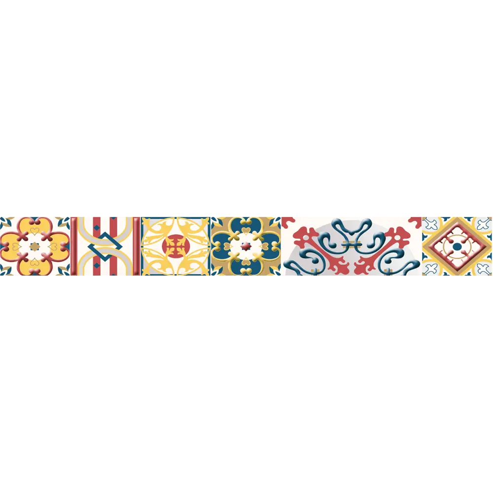 Бордюр настенный Azori «Festa Maiolica» 50.5x6.2 см разноцветный 82472926 STLM-2118044 Santreyd 