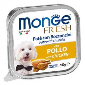 ПР0032462*32 Корм для собак Dog Fresh курица конс. 100г (упаковка - 32 шт) Monge