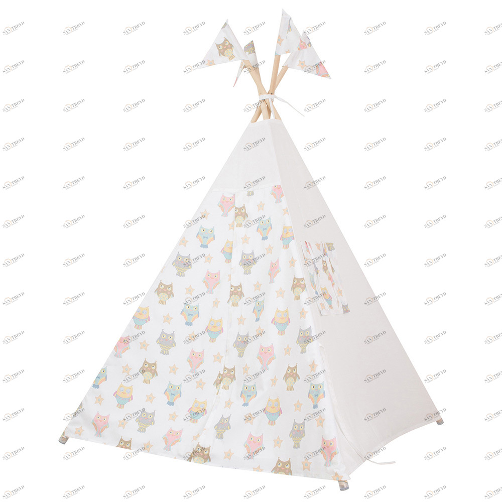 Вигвам для детей "Милые совята" VAMVIGVAM  281899 Белый;бежевый Santreyd 