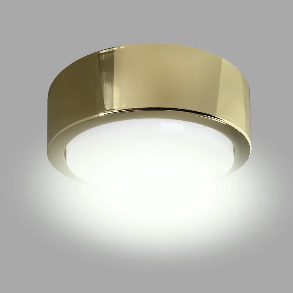 Светильник точечный накладной R75H 3 м² цвет золото СВЕТКОМПЛЕКТ STLM-2117103 - Вид №1