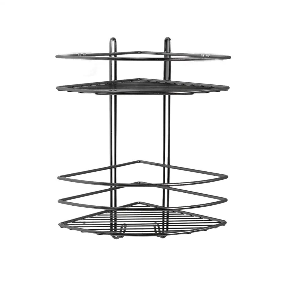 Полка для душа ProfFero С27459 угловая 2 яруса цвет графит PROFERRO STLM-2161384
