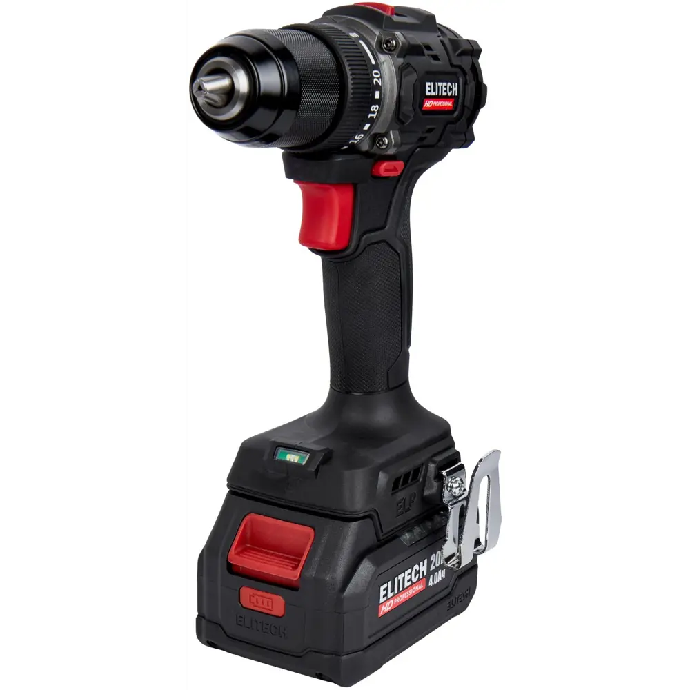 Аккумуляторная дрель-шуруповерт ELITECH HD CD 20SL2 с бесщеточным мотором 89395809 STLM-1534769 - Вид №1