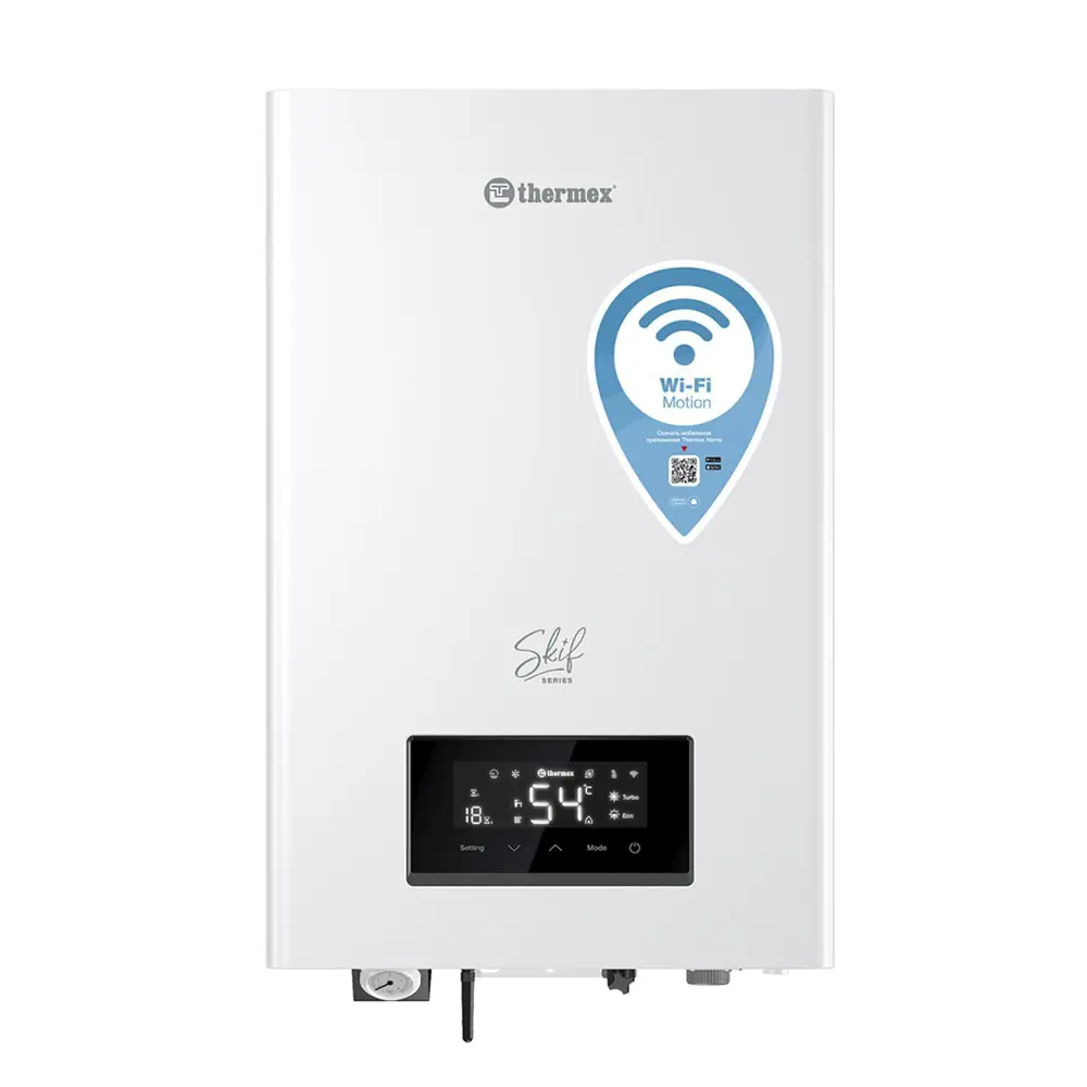 Электрический котел 12 кВт Thermex Skif 5-12 Wi-Fi 130476 220/380 В одноконтурный настенный Wi-Fi