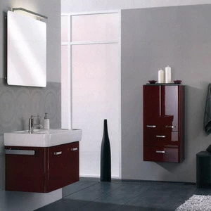 Комплект мебели Pelipal Arrondi, Бордовый лаковый, 850/530 мм