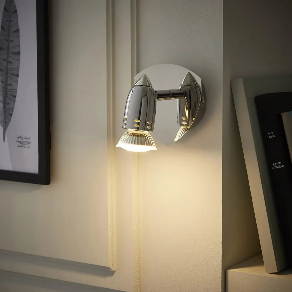 Спот поворотный Bomber, 1 лампа, цвет хром INSPIRE STLM-2022272 - Вид №3