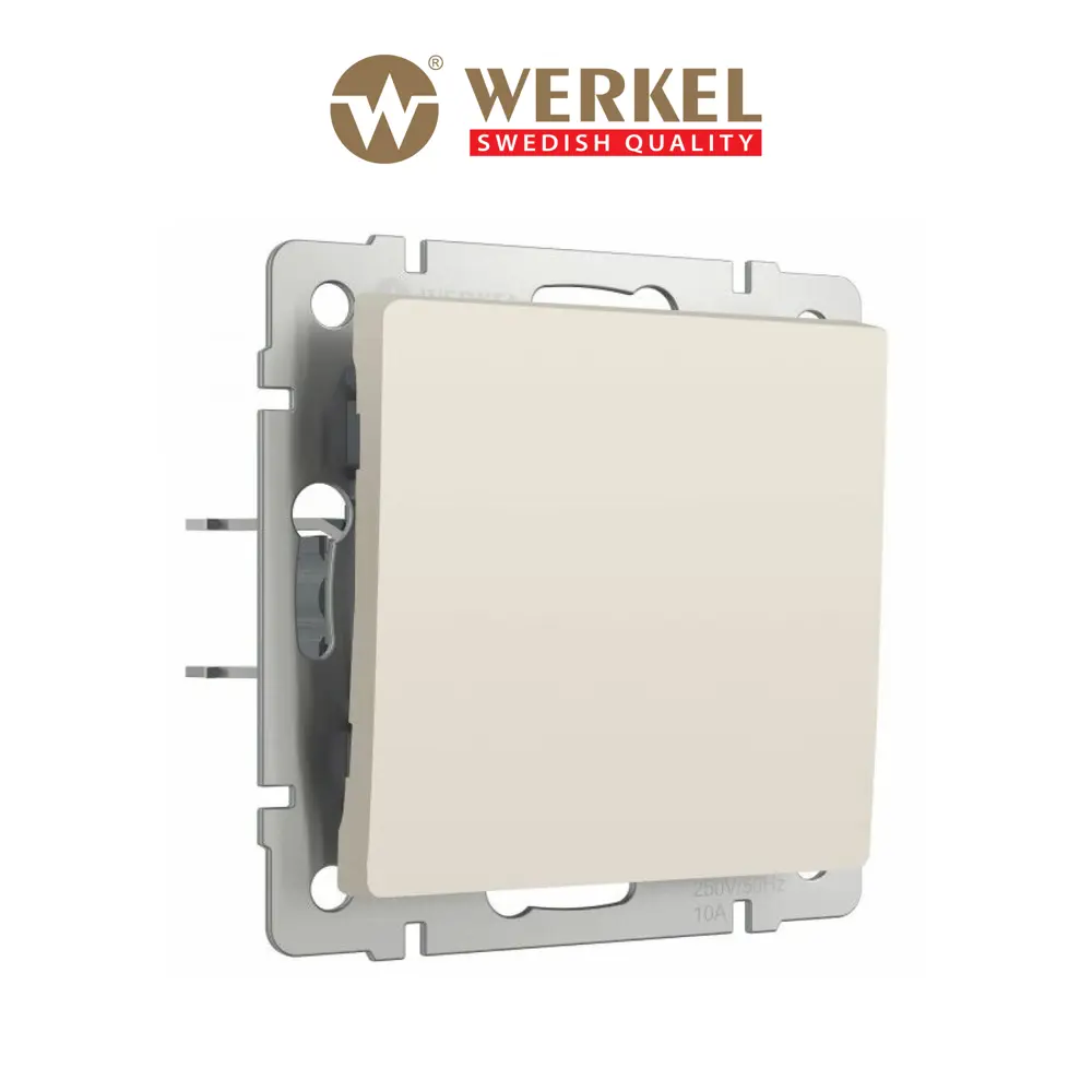 Кнопка дверного звонка Werkel W1114562 цвет айвори матовый