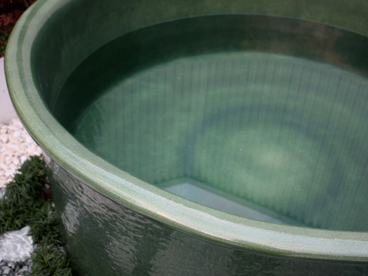 Керамическая круглая ванна для ванной комнаты HEALING Shigaraki ARCH-00009709 - Вид №2